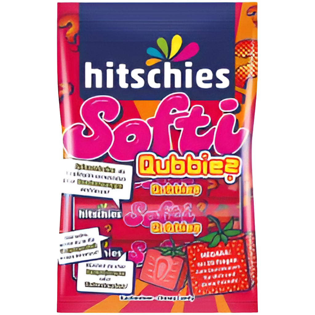 Hitschies Softi Qubbies Strawberry 80g