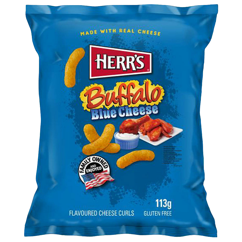 Herrs Buffalo Blue Cheese Curls 113g