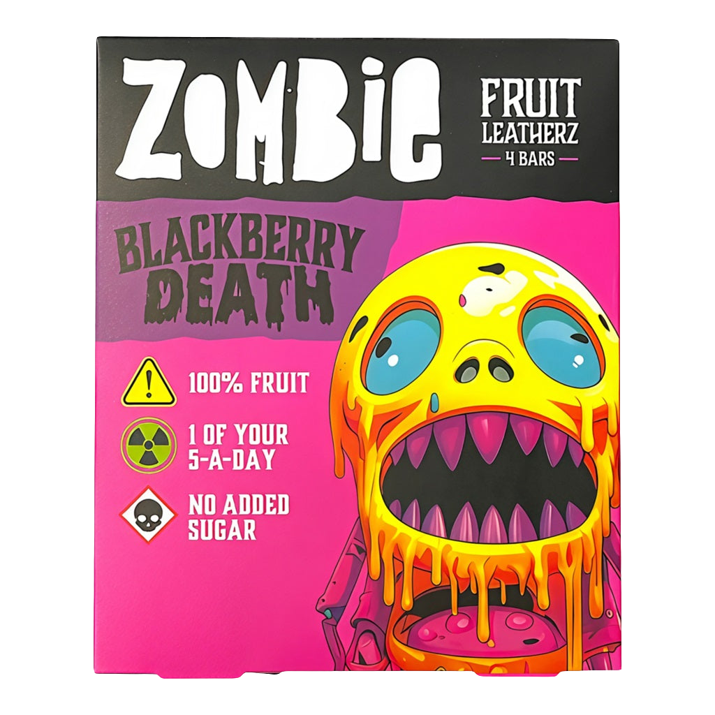 Zombie Blackberry Death Fruit Leatherz Bars 100g