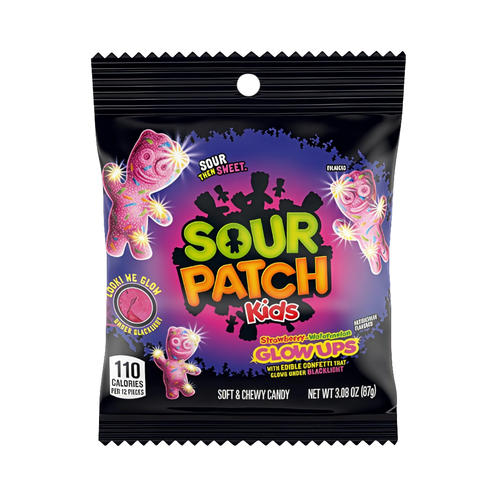 Sour Patch Kids Glow Ups Strawberry Watermelon 87g