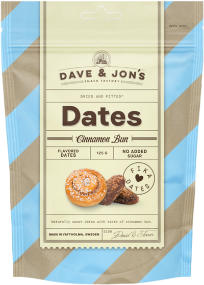 Dave & Jon's Dates Cinnamon Bun 125g