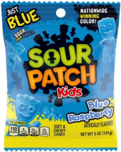 Sour Patch Kids Blue Raspberry Peg Bag 102g