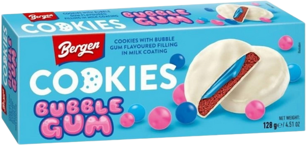Bergen Cookies Bubble Gum 128g