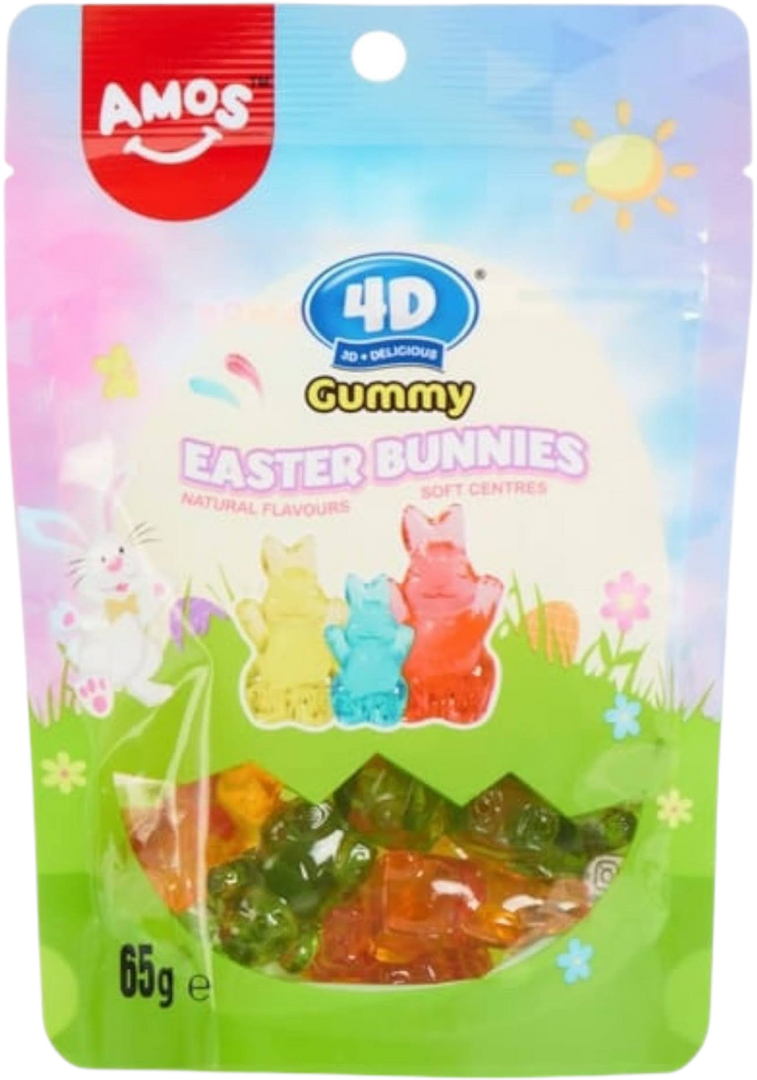 Amos 4D Gummy Easter Bunnies 65g