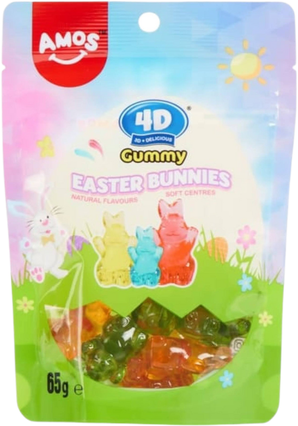 Amos 4D Gummy Easter Bunnies 65g