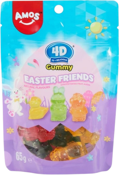 Amos 4D Gummy Easter Friends 65g