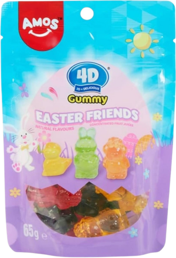 Amos 4D Gummy Easter Friends 65g