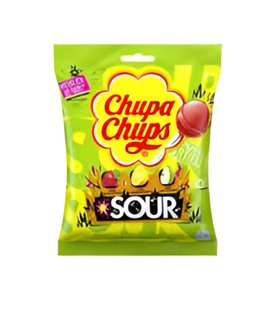 Chupa Chups Lollipops Sour 120g