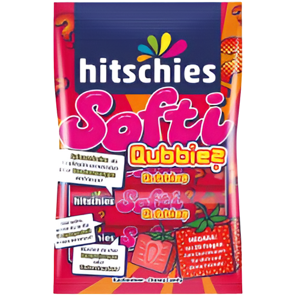 Hitschies Softi Qubbies Φράουλα 80γρ