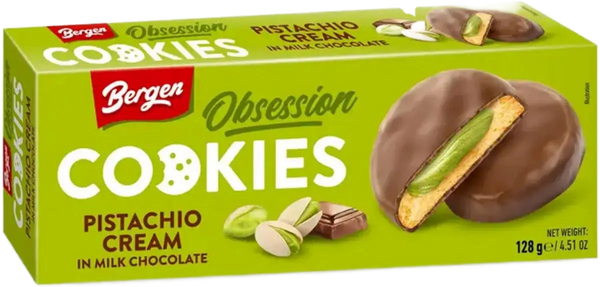 Bergen Obsession Pistachio Milk Chocolate 128g