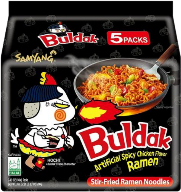 Buldak Hot Chicken Noodle 5 x 140g
