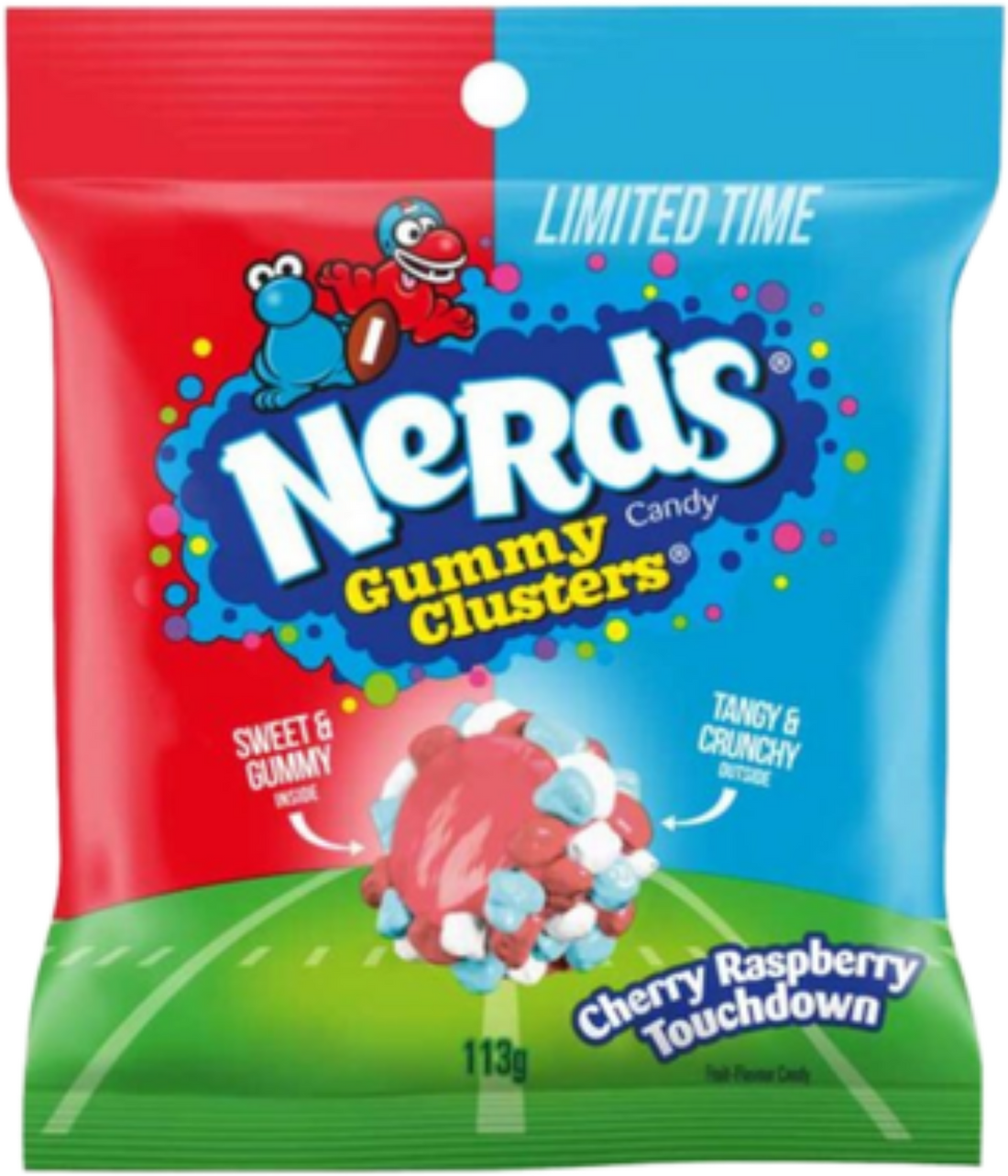 Nerds Gummy Clusters Cherry Raspberry Touchdown 113g