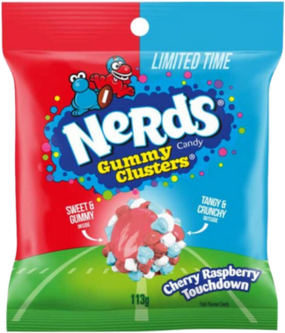 Nerds Gummy Clusters Cherry Raspberry Touchdown 113g