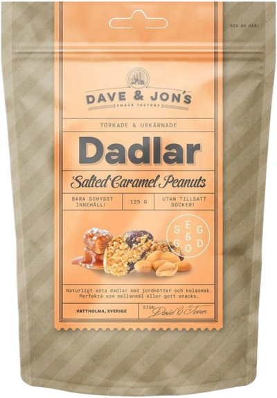 Dave & Jon's Dates Salted Caramel Peanuts 125g